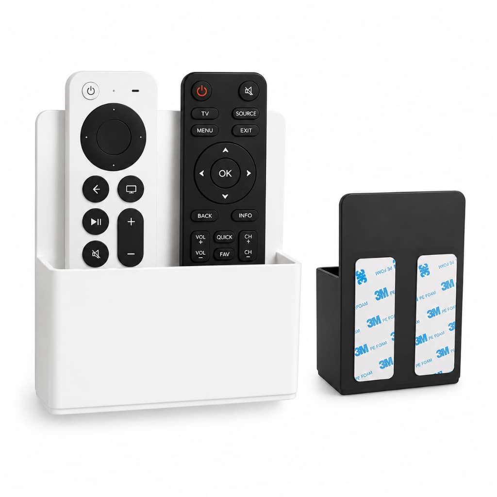 Suporte de Parede Porta Controle Remoto Universal Organizador para TV Ar e Ventilador