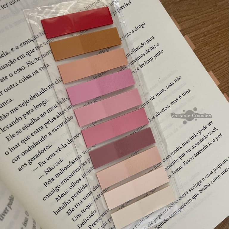 200 a 800 Notas adesivas / Flags para livros / marcador de páginas transparente / bloco escolar