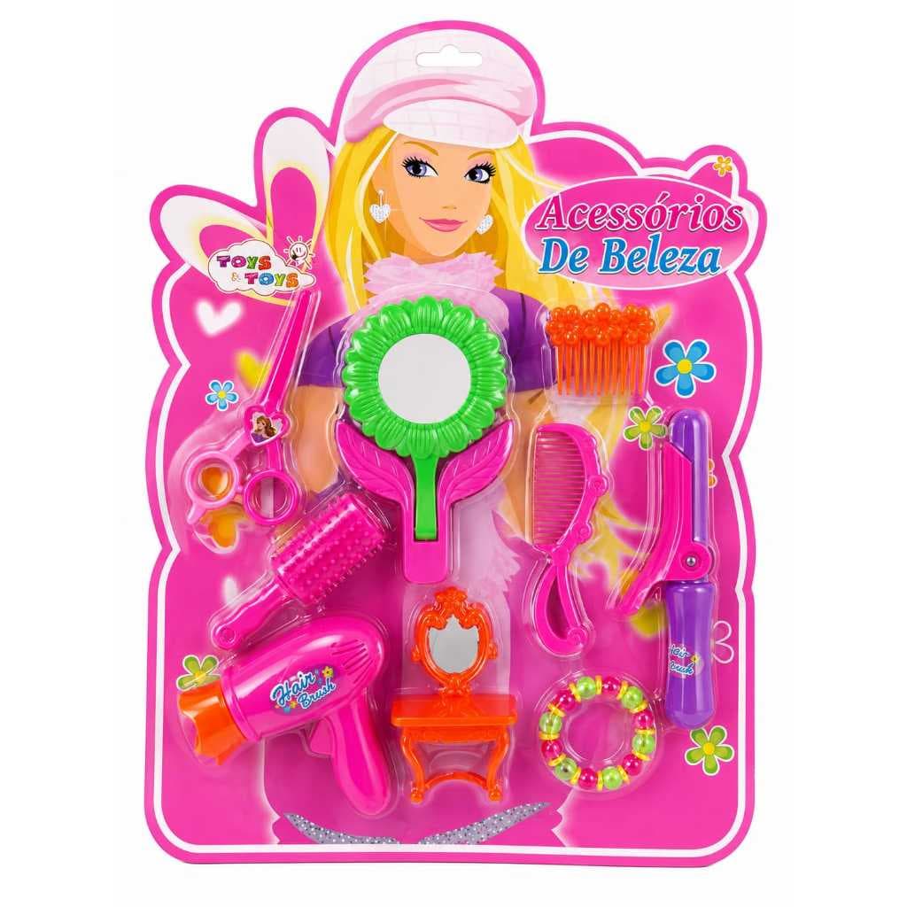 KIT ACESSÓRIOS DE BELEZA  BRINQUEDO