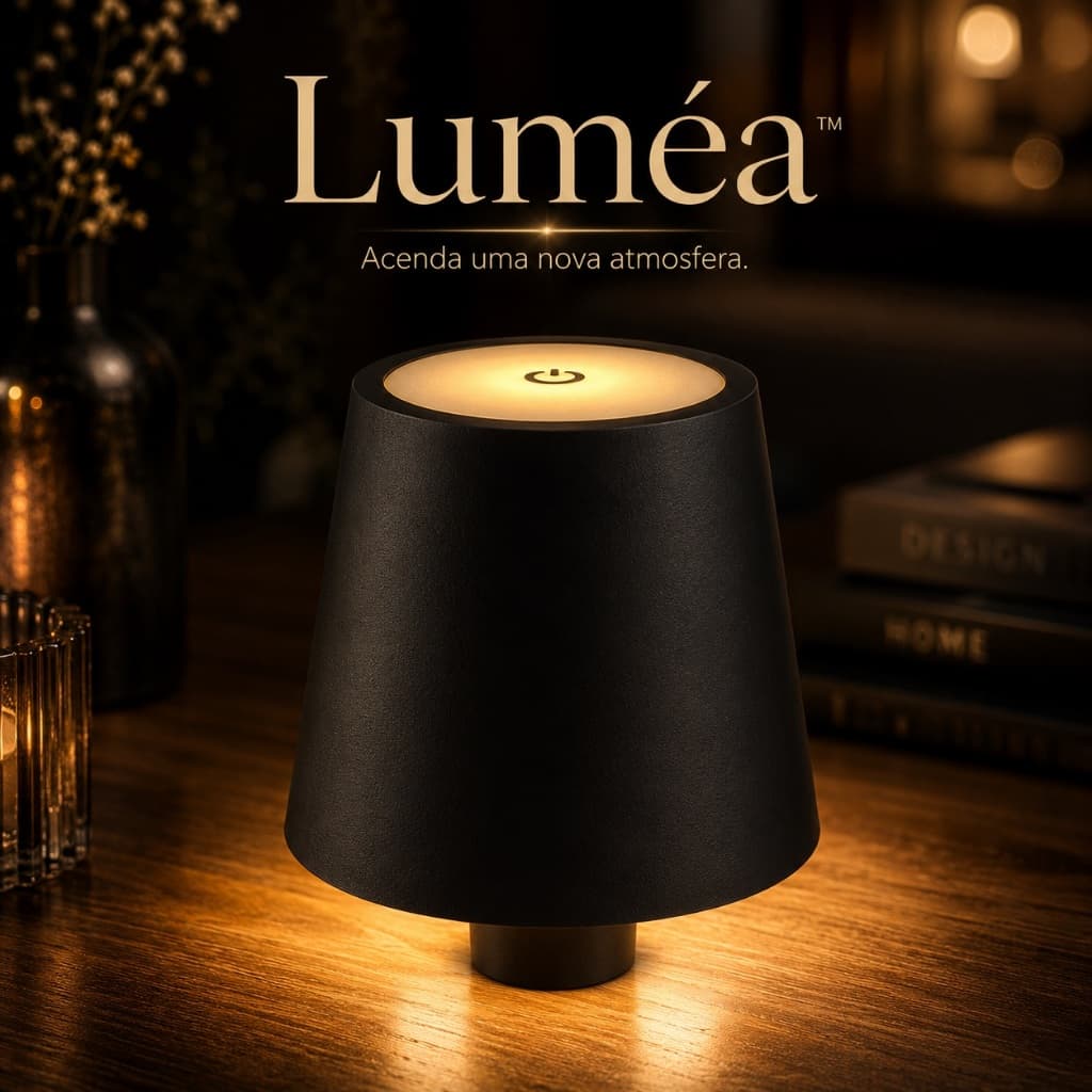 Mini Luminaria Led Portatil Economica Compacta Bateria Decoracao Ambiente