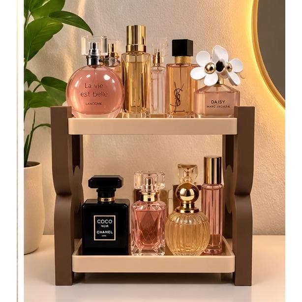 Organizador de Perfumes 2 Andares | Decoração para Penteadeira| Porta Perfumes| Expositor de Perfumes