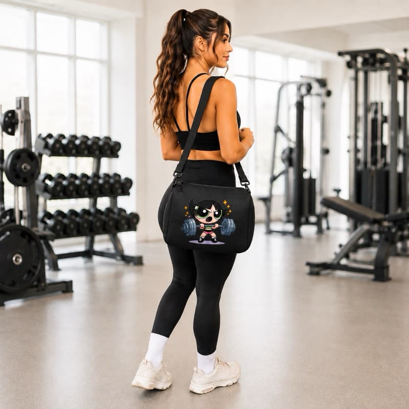 Mala Academia Estampada Feminina Masculina Fit Esporte Mochila Malinha Academia Sport Bolsa Transversal Regulável