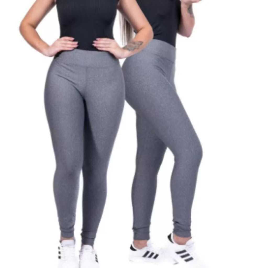 KIT 02 Calças Legging Feminina Flanelada Peluciada Grossa Quentinha /Ideal Para o Dia a Dia e Academia De Qualidade