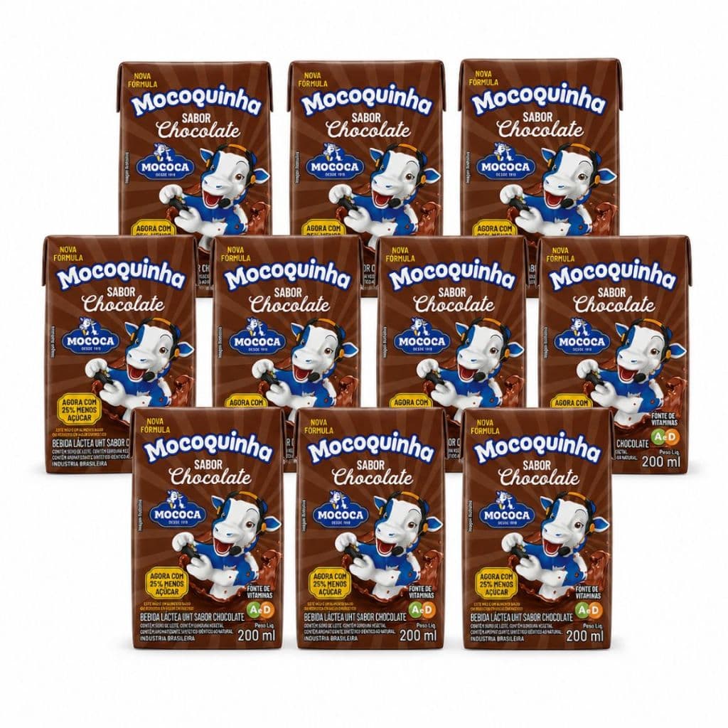 Todinho Mocoquinha Chocolate 200ml Leite Infantil Lembrancinha Criança Lácteas Escola ENVIO IMEDIATO