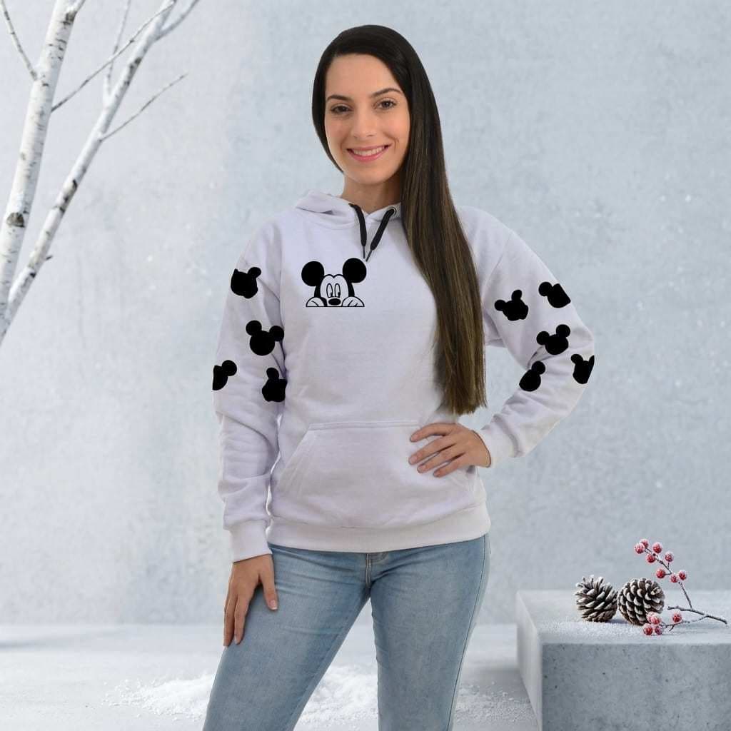Moletom Feminino Mickey Listras Mick Estilo Tumblr F02 Confortavel Casual Quente laura cardoso Buzeira fígado