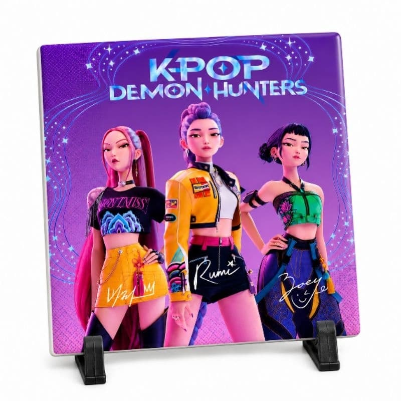caneca guerreiras k pop | quadro azulejo para meninas | presente personalizado