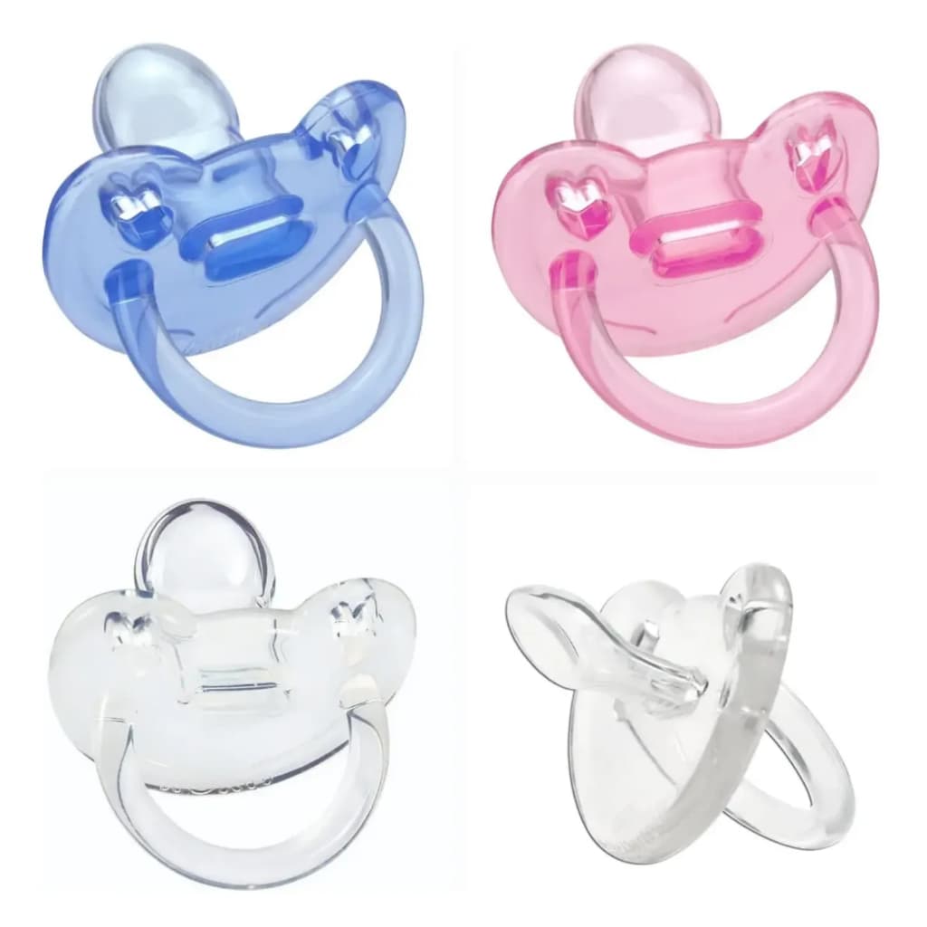 Kit 2 Chupetas Kuka Soft Silicone Ortodôntica - Fase 1 (0-6m) ou Fase 2 (+6m)