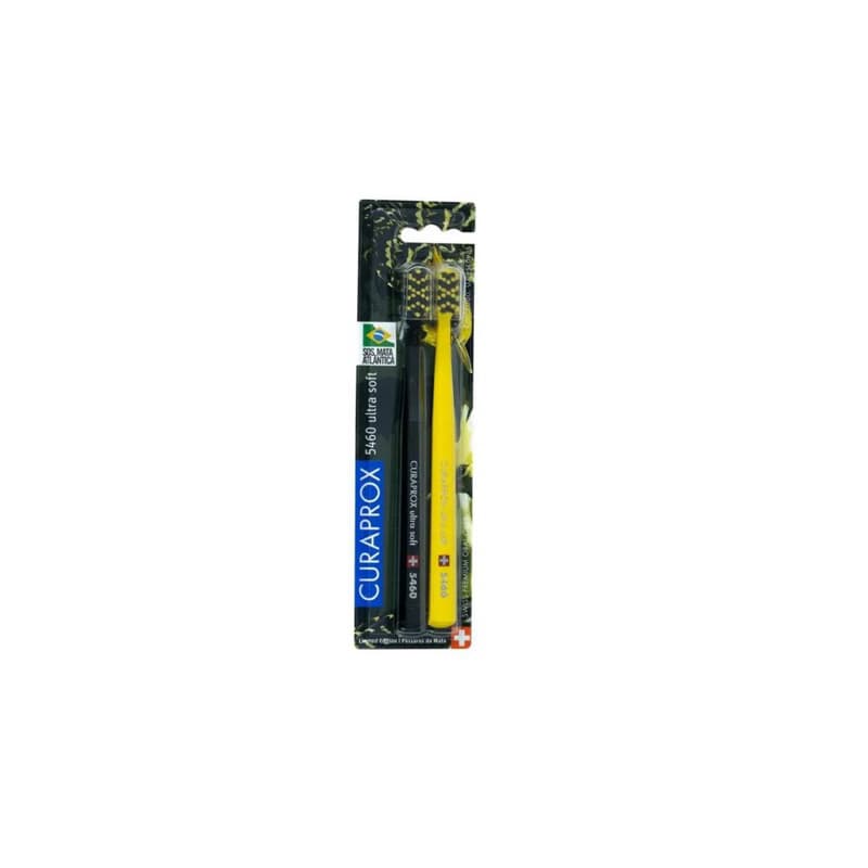 Escova Dental Curaprox 5460 Ultra Soft SOS Mata Atlântica Cores Sortidas 2 Unidades