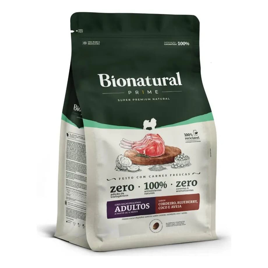 Ração Special Dog Bionatural Prime Raças Pequenas Adulto Cordeiro 10,1Kg
