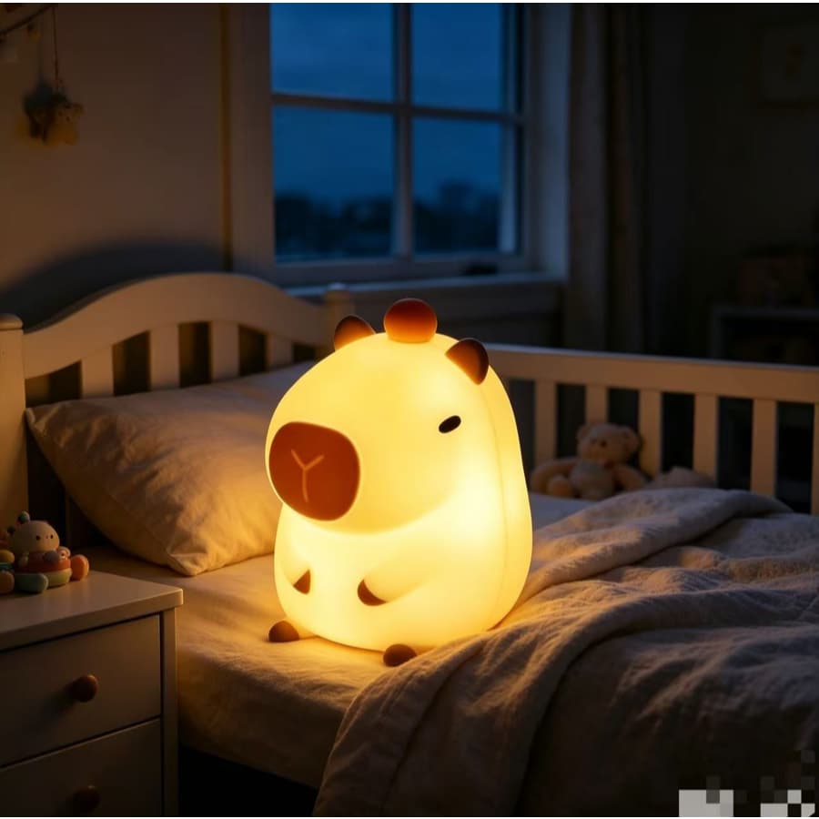 Luminária Capivara PLA Luz Noturna Para Dormir