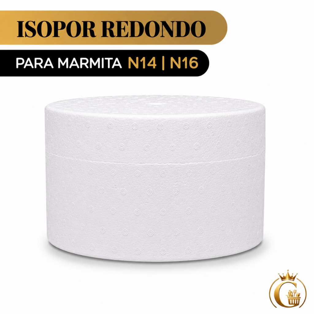 Isopor para Bolsa e Marmita Térmica N14/N16 Conservação de Alimentos