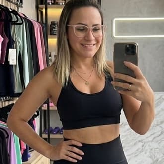 Feminino TOP com Bojo Alta Sustentação Cropped Fitness Feminino Academia Treino Fitness Nadador