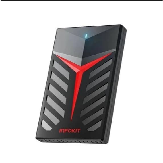 Case Externo Infokit para HD SSD 2,5" SATA USB 3.1 Tipo-C até 6TB