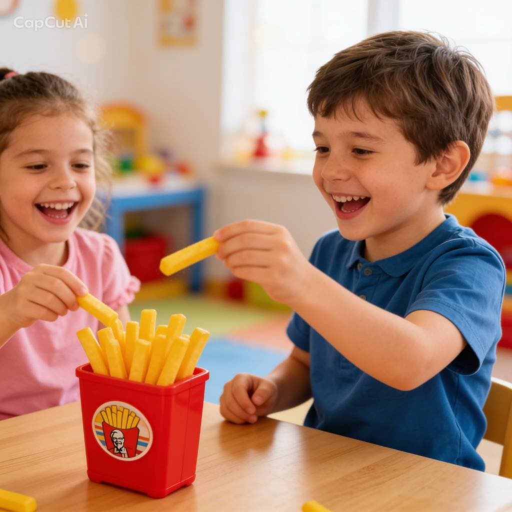 Jogo Infantil Puxa Batatinhas Fritas Divertido Interativo Para Crianças e Toda a Família