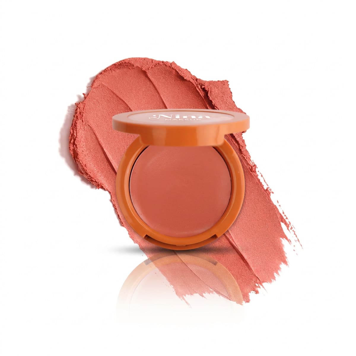 Blush Cremoso Nina Sweet Caramel Maquiagem Facial Rosto Textura Cremosa Alta Pigmentacao