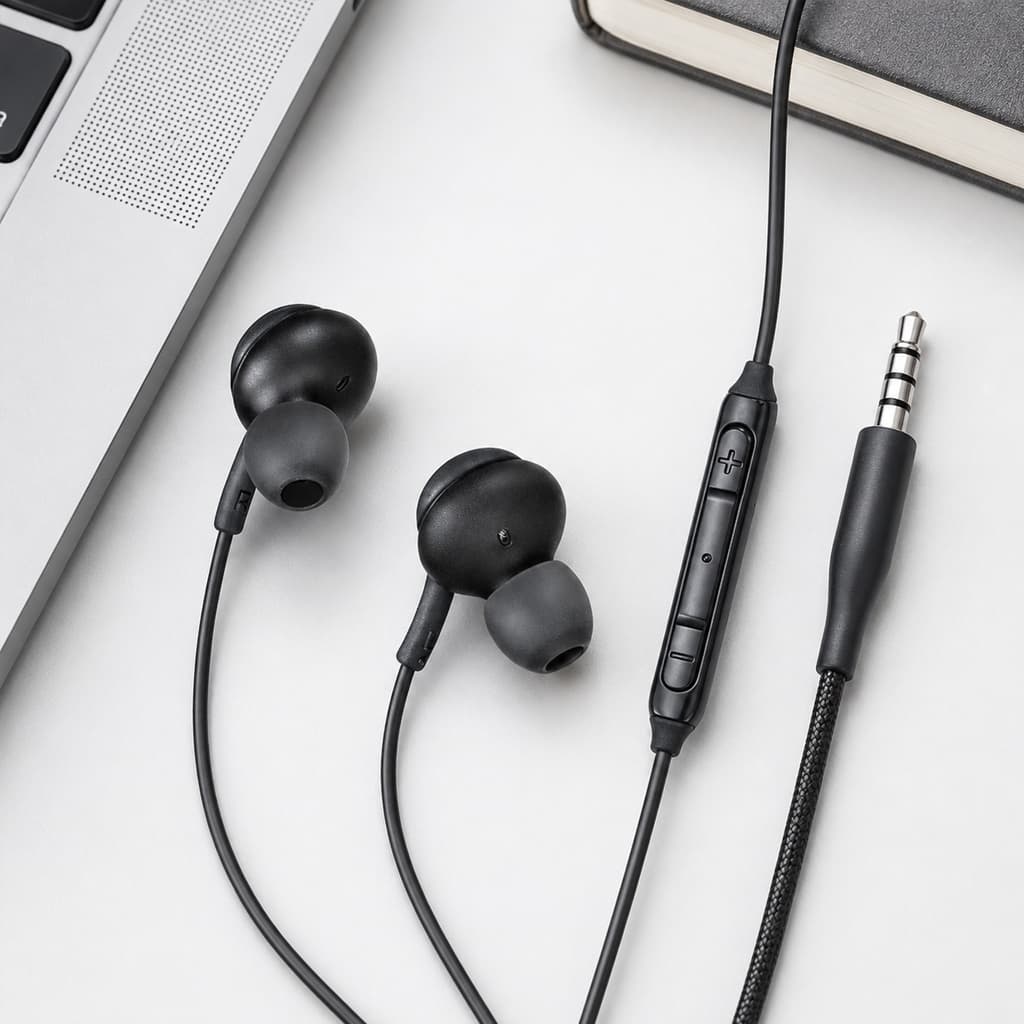 Fone De Ouvido EAR-01 Preto Tico C 1,2 Metro Fone Com Microfone Intra-Auricular