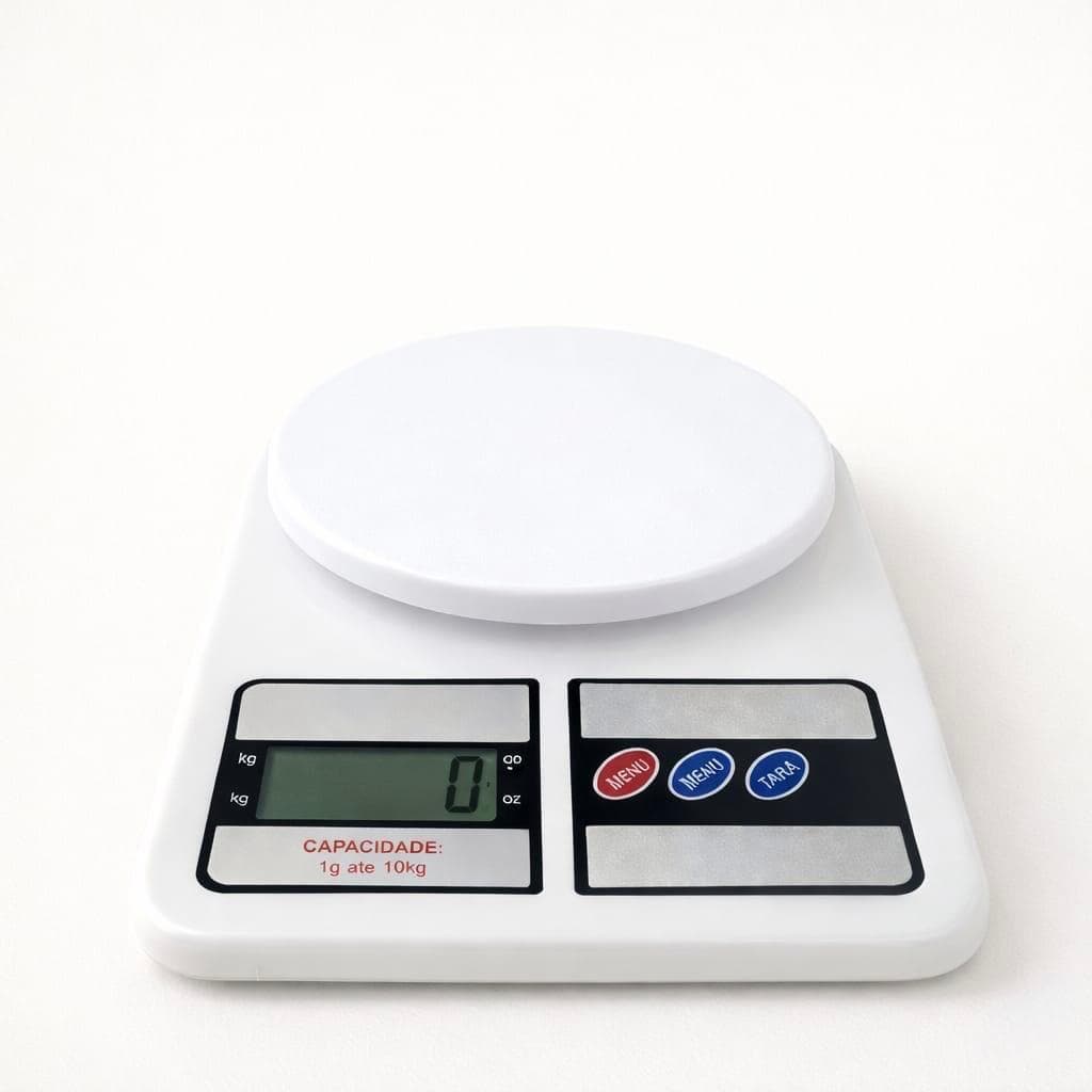 Balança Digital Cozinha Fitness Dieta Alta Precisão 10kg Nutricão Alimentos Pilhas Copo Ingredientes