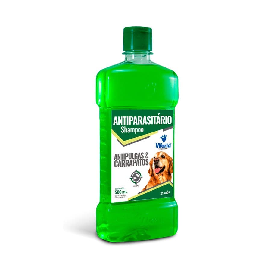 Shampoo Para Cães Antiparasitário Antipulgas Carrapato 500ml World Veterinaria