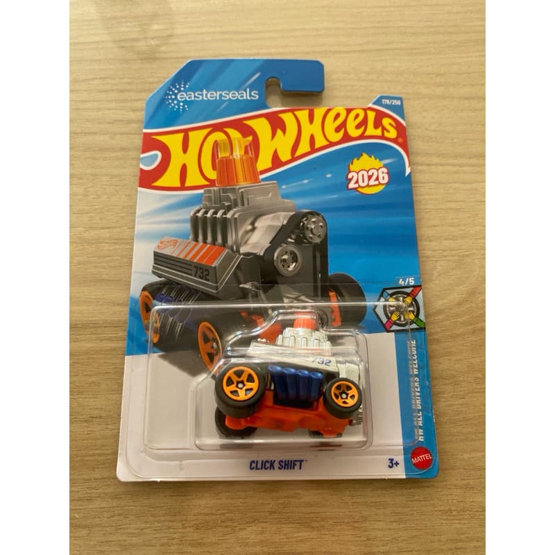 Miniatura Hot Wheels Click Shift - Easterseals 2026 - HW All Drivers Welcome 178/250