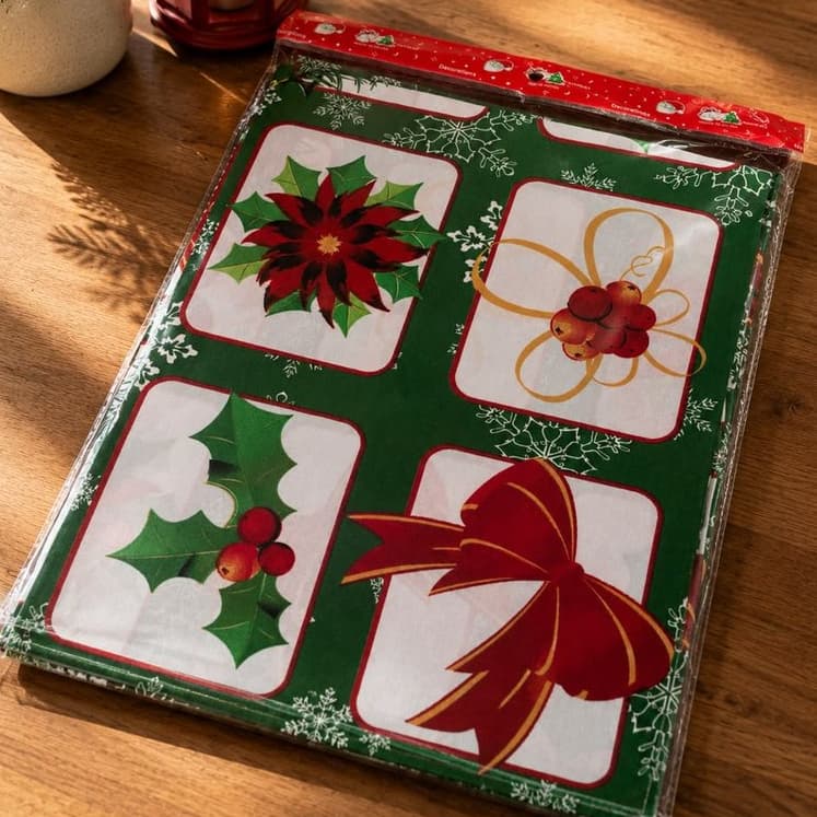 Toalha de Mesa Retangular Wincy Natal 1,40 x 2,10