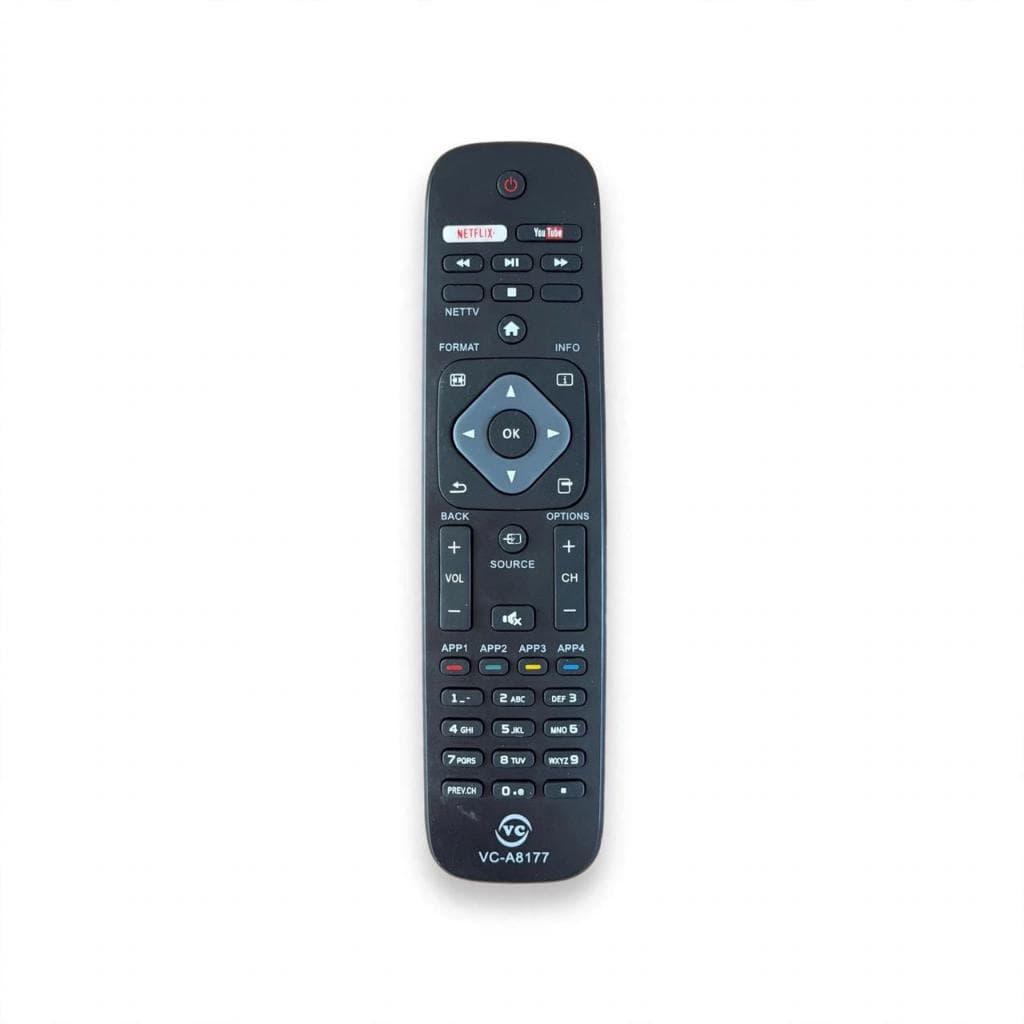 Controle Remoto Compativel TV Philips Smart C/ Netflix / Youtube VC-A8177