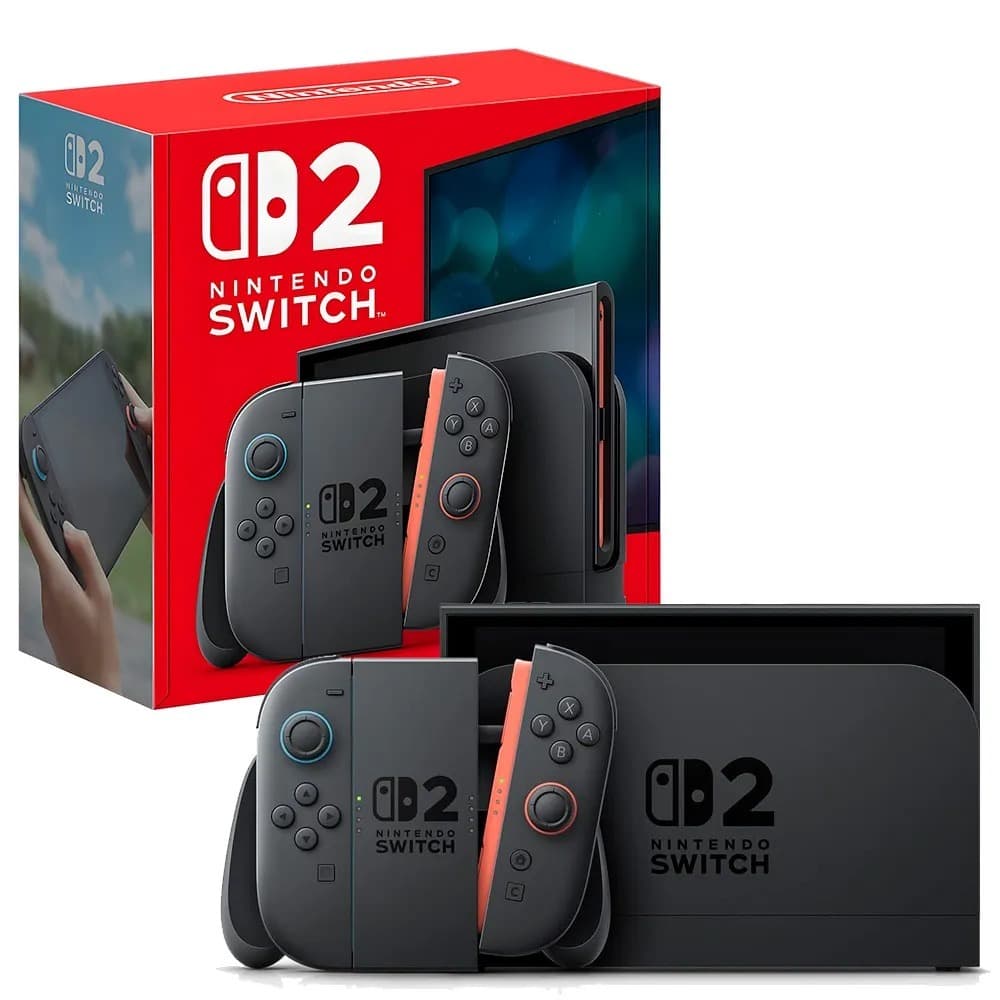 Console Nintendo Switch 2, 256GB, Nacional, Tela LCD 7,9" 1080p HDR, Som 3D Espacial, Portátil/TV, Preto