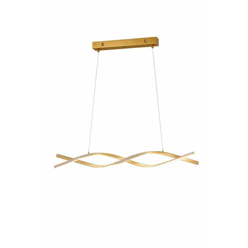 Lustre Pendente LED Em Espiral Moderno 3 Temperaturas Bivolt Molecular DNA