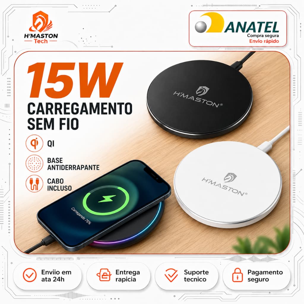 H'maston YD27 Carregador Por Indução Iphone Carregador Indução Iphone Carregador Magnetico Iphone