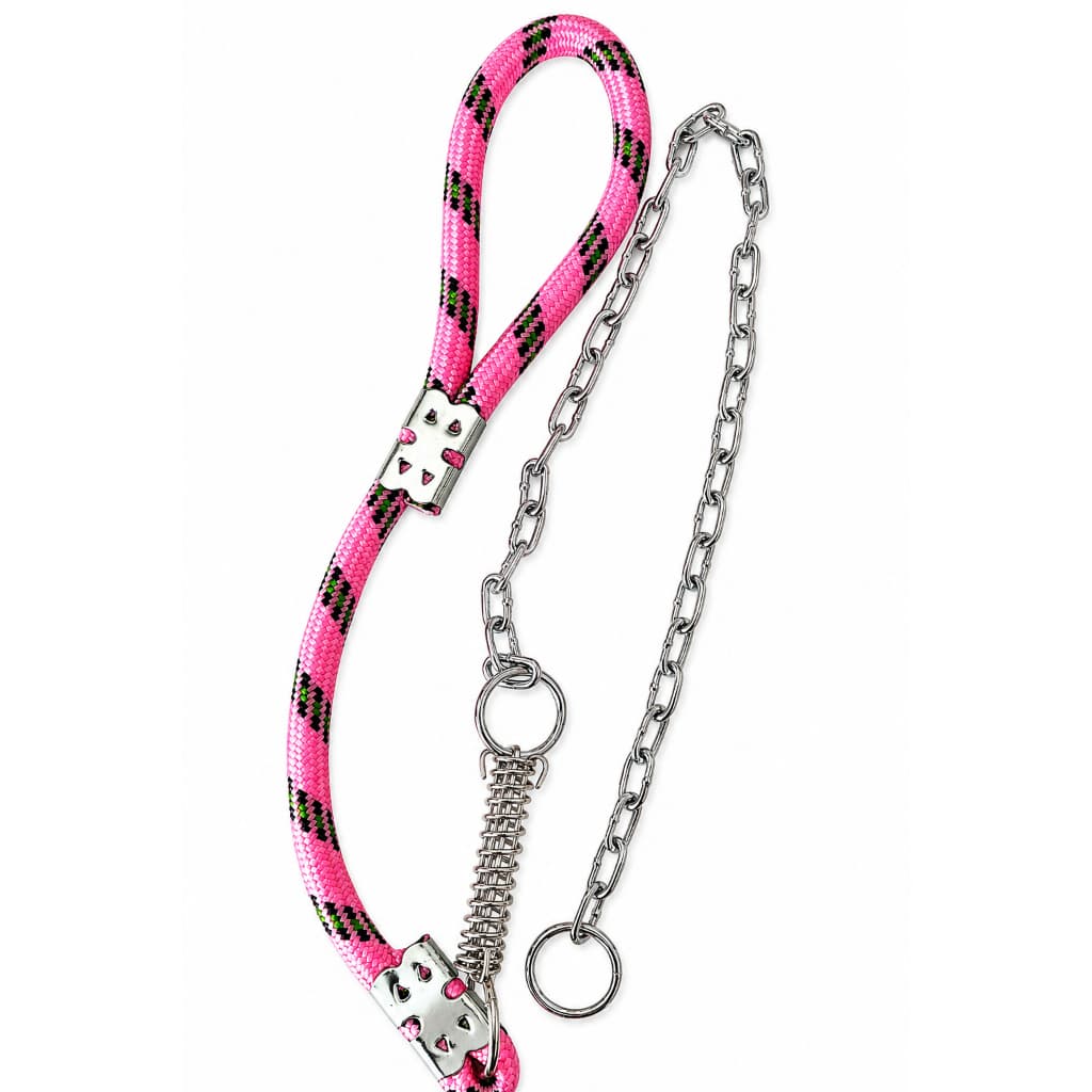 Guia de corrente pra cachorro 70cm regulável e reforçada anti impacto pitbull rotweiller cane corso pit monster boxer