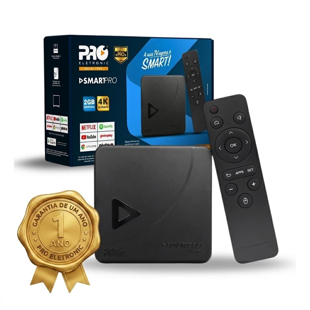 Smart TV Box Pro Eletronic PROSB-3000 2GB RAM 16GB 4K Android Wi-Fi