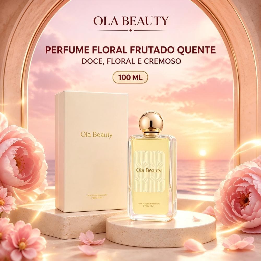 Eletromex Perfume Árabe Feminino 100ml Fragrância Suave Cremoso Floral Delicado Aroma Discreto Com Estojo Presente