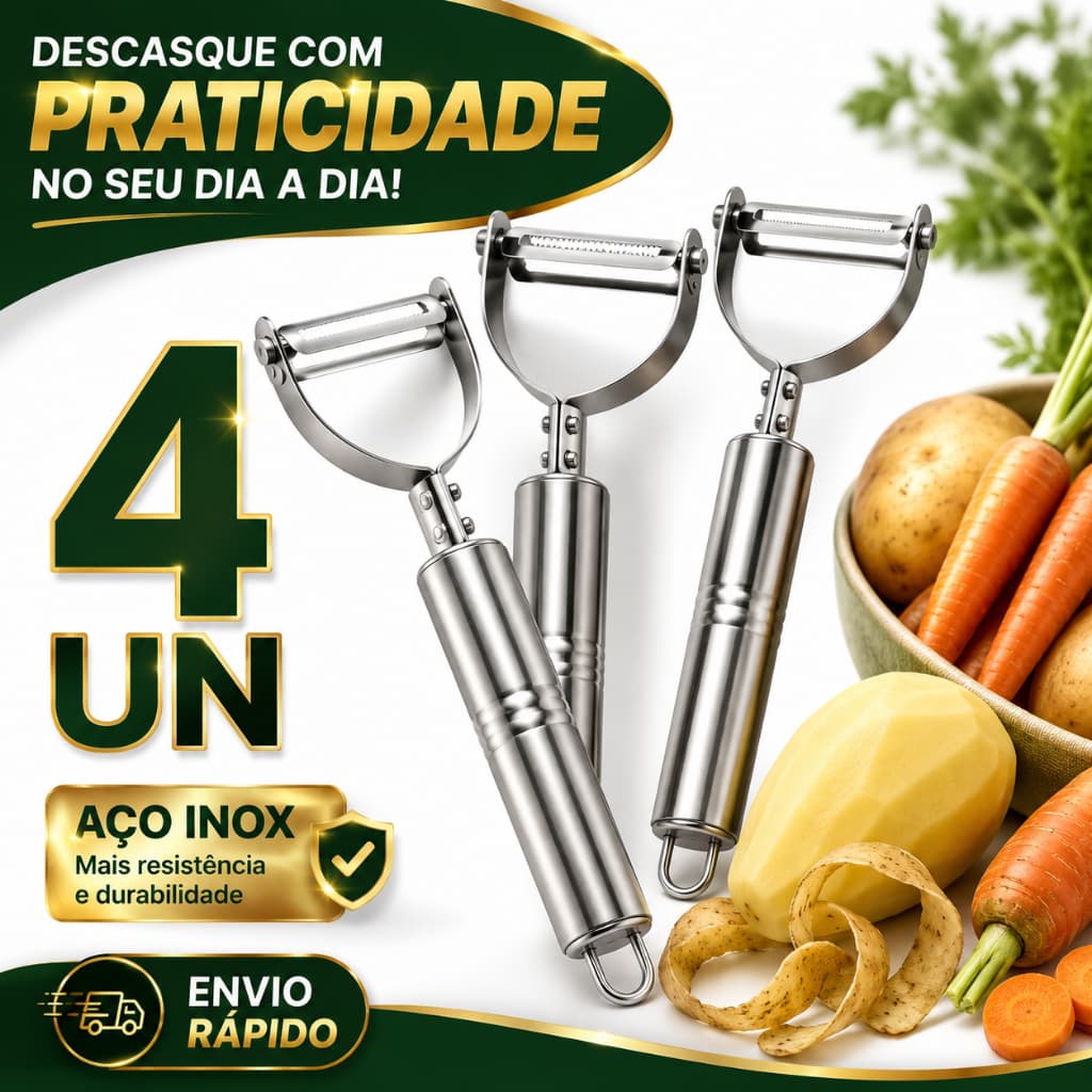 Descascadores Legumes Frutas Aço Inox Descascador Legumes Utensílios Domestico Cozinha