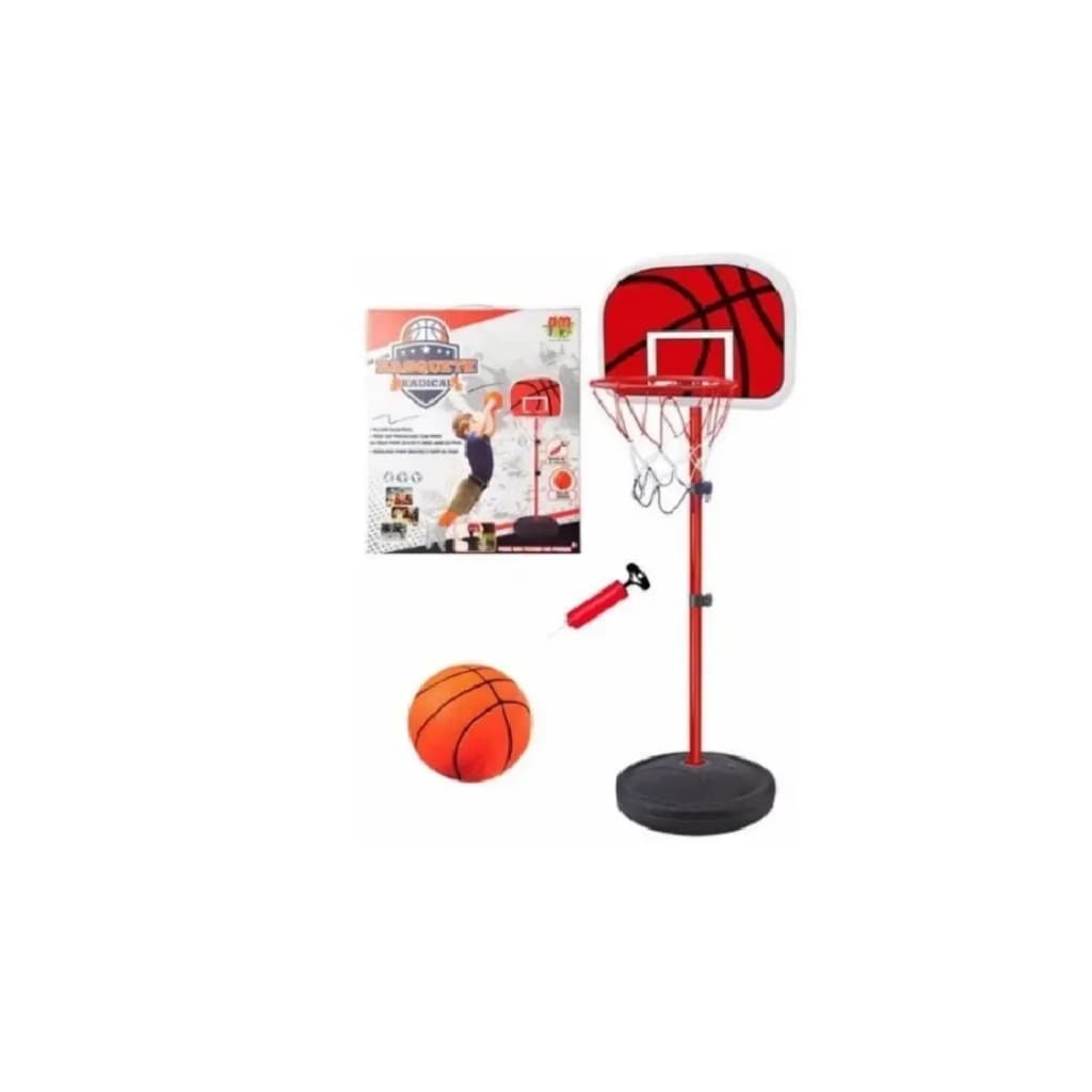 Basquete Radical Pedestal Ajústavel C/bola E Bomba