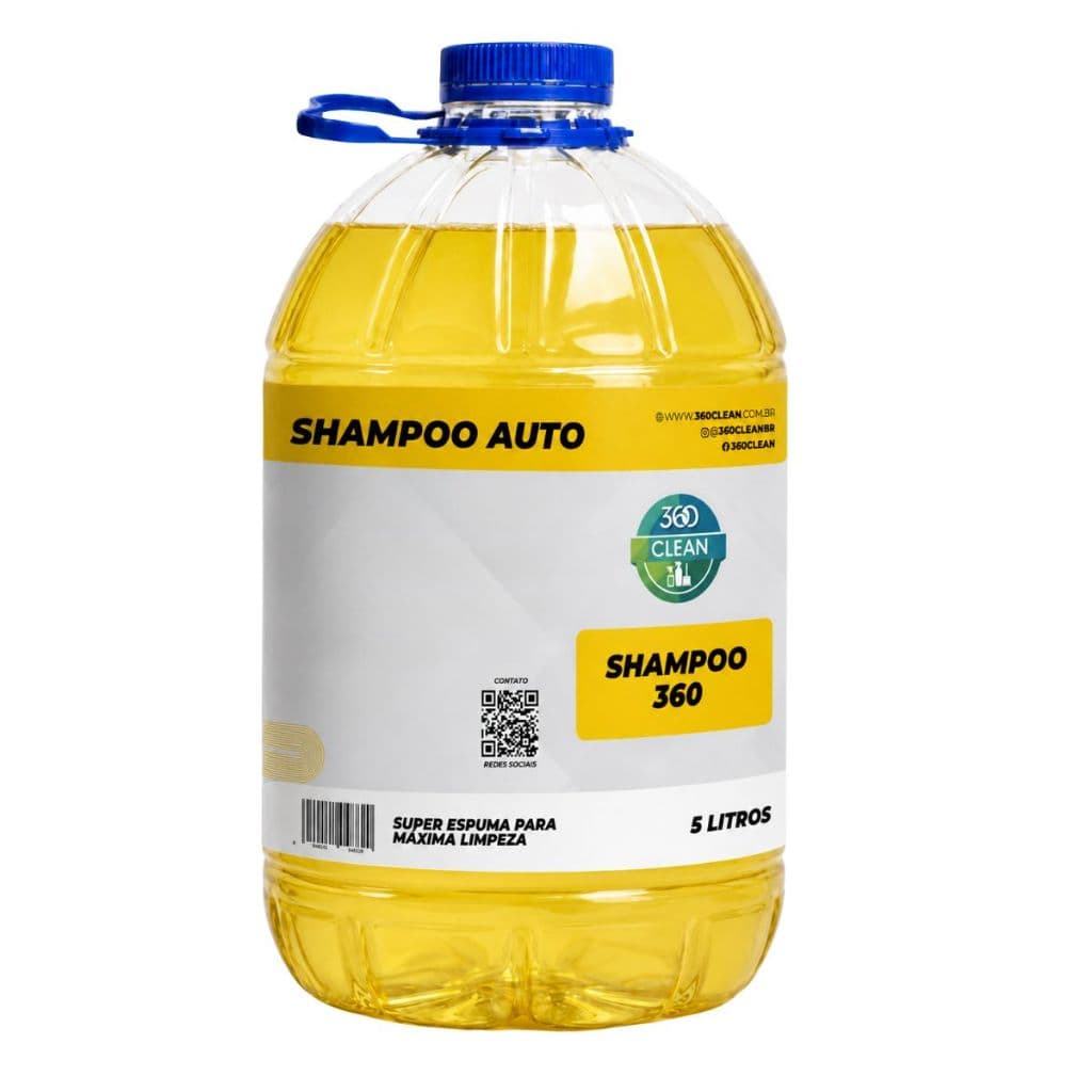 Shampoo 360 Clean - Shampoo Automotivo 5l Galao Transparente