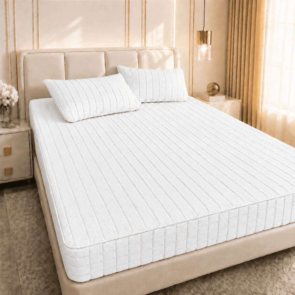 Capa de Colchão Impermeável Antialérgica Matelada com Elástico Solteiro Queen Premium