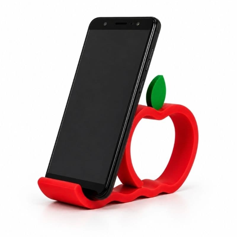 Suporte para Celular Organizador de Mesa Escritório Quarto Decoração Maçã