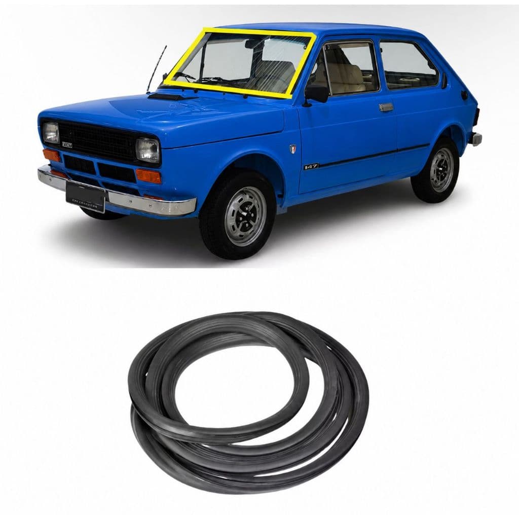 Borracha Parabrisa Fiat 147 Fiorino S/friso Vidro Dianteiro