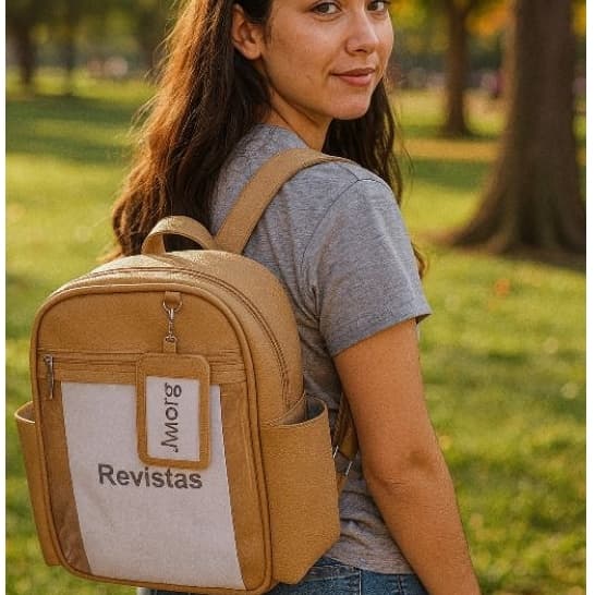 Mochila feminina para pregação jw com transparência