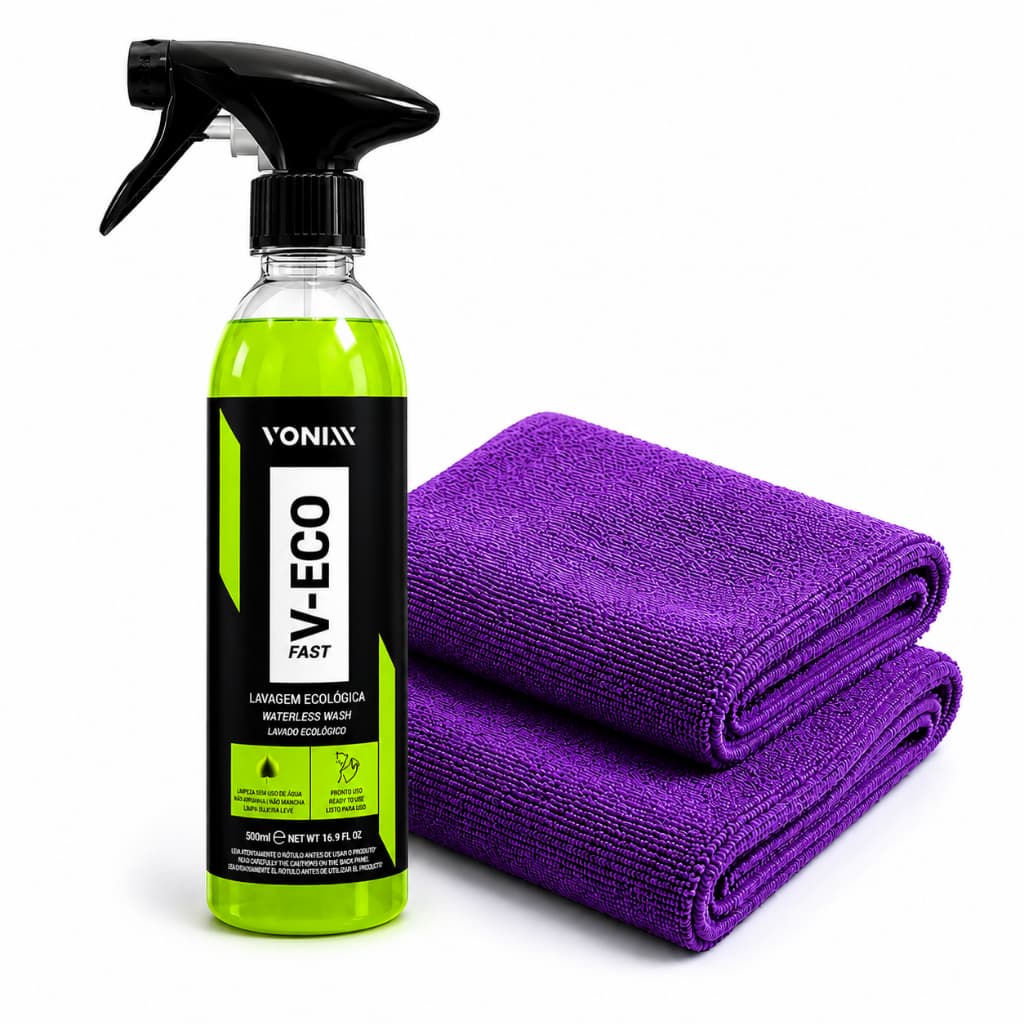 Vonix Produto Para Lavar Carro E Moto À Seco V-eco Fast + 2 Pano