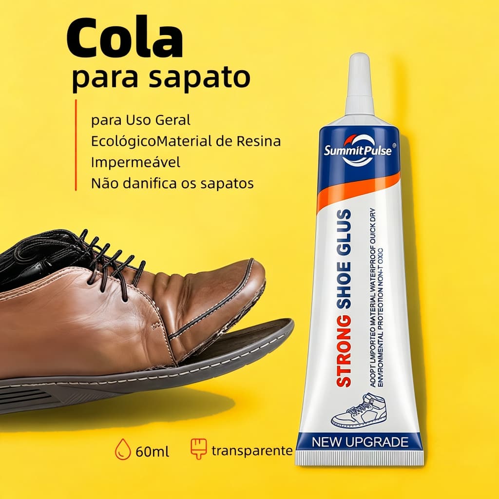 Cola de sapateiro universal, cola para sapatos forte  de couro, sandálias, chinelos, tênis e muito mais (50g)