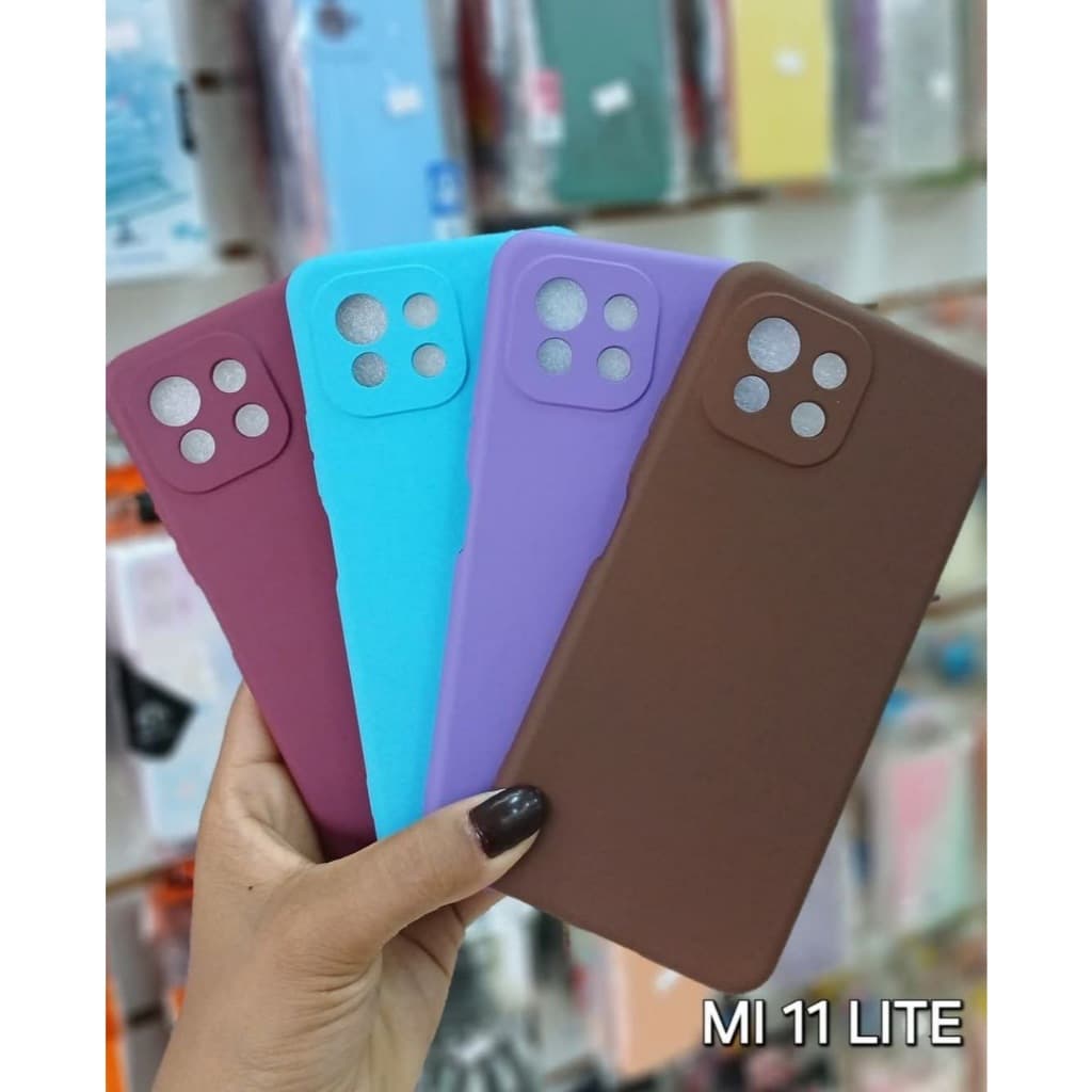 Kit 5 ou 3 Peças Capa Capinha Silicone Aveludado Cor Aleatória Proteção Excelente Qualidade Para XIAOMI