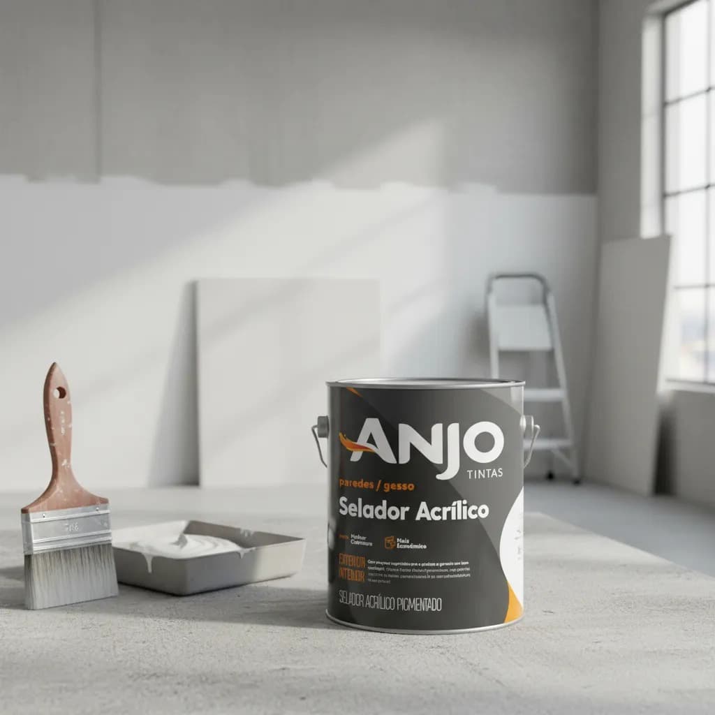Selador Acrílico Anjo 3,6l Parede E Gesso Branco Fosco