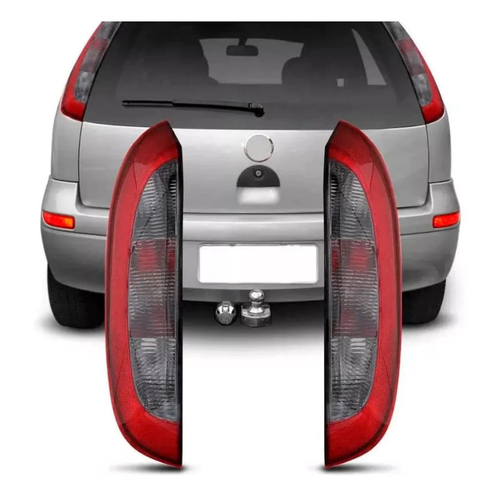 Lanterna Traseira Corsa Hatch 2003 A 2012 Bicolor Fume