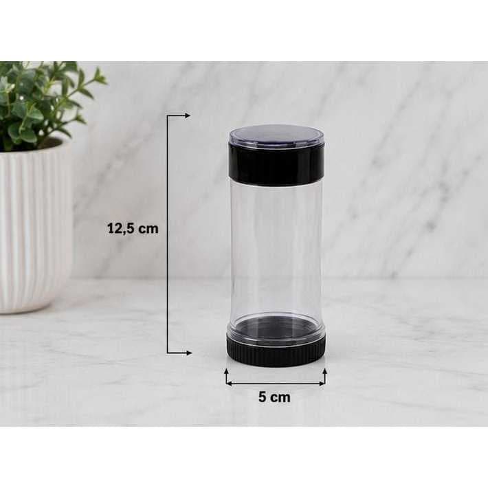 Moedor de Fumo Plástico Preto Compacto e Discreto