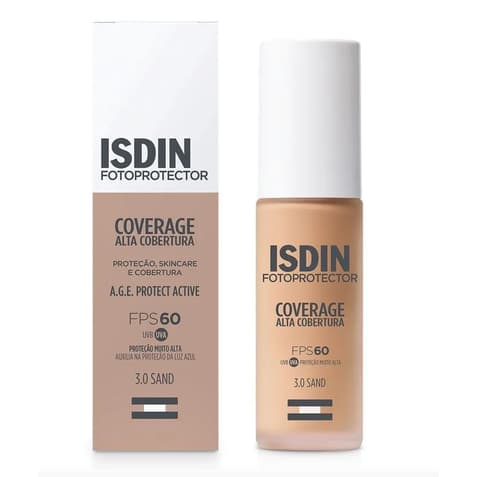 Protetor Solar Facial Isdin Fotoprotector Coverage Alta Cobertura Fps60 Cor 3.0 30g