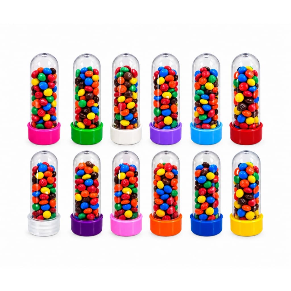 Kit Tubetes 8cm 10/20/30/40/50 - Para Decorações e Lembrancinhas - Cores Disponiveis