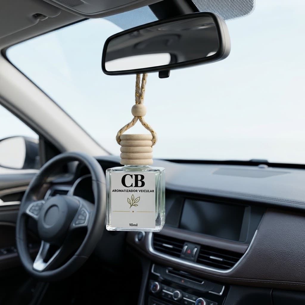 Difusor de Carro 10ml Aromatizador Veicular Vidro Pendurar Fragrância Carro Novo Bamboo