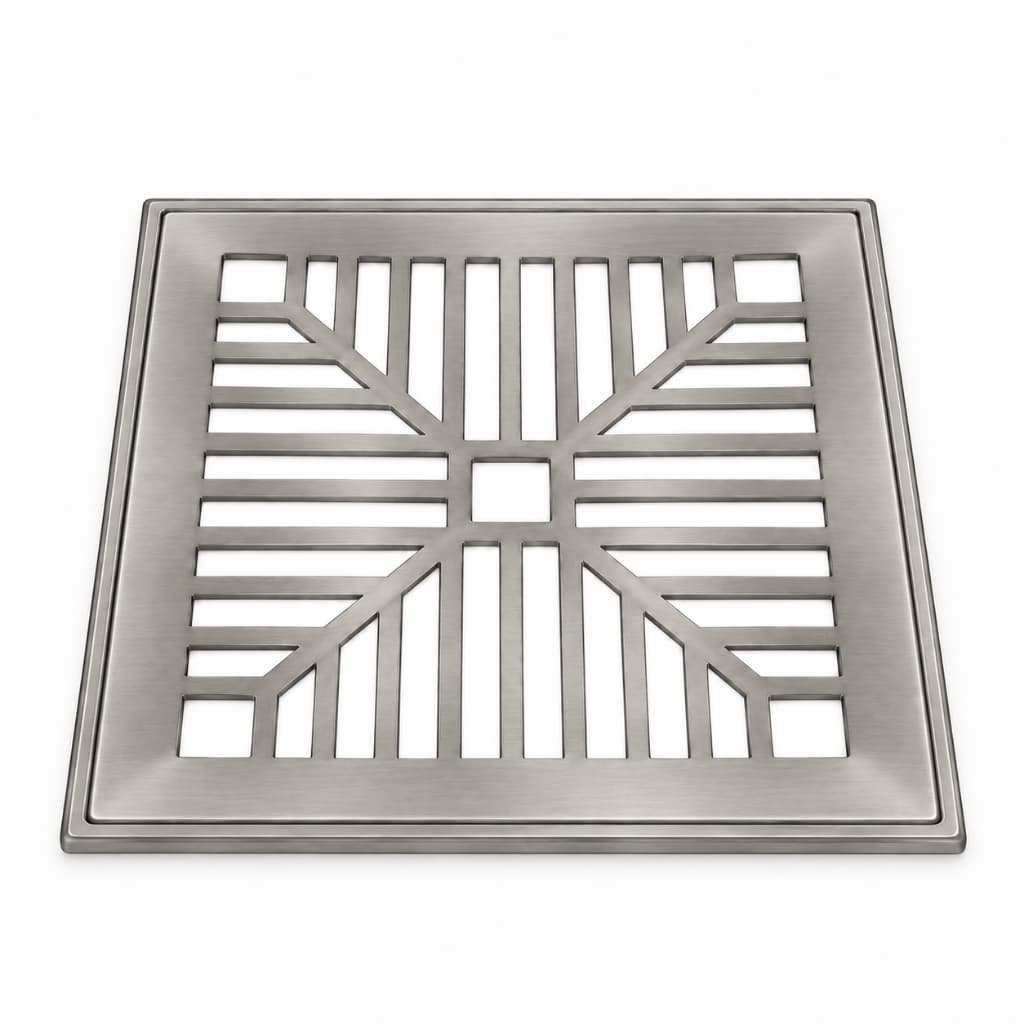 Ralo Grelha Quadrada Concava com caixilho 30x30 Alumínio AC Grelhas