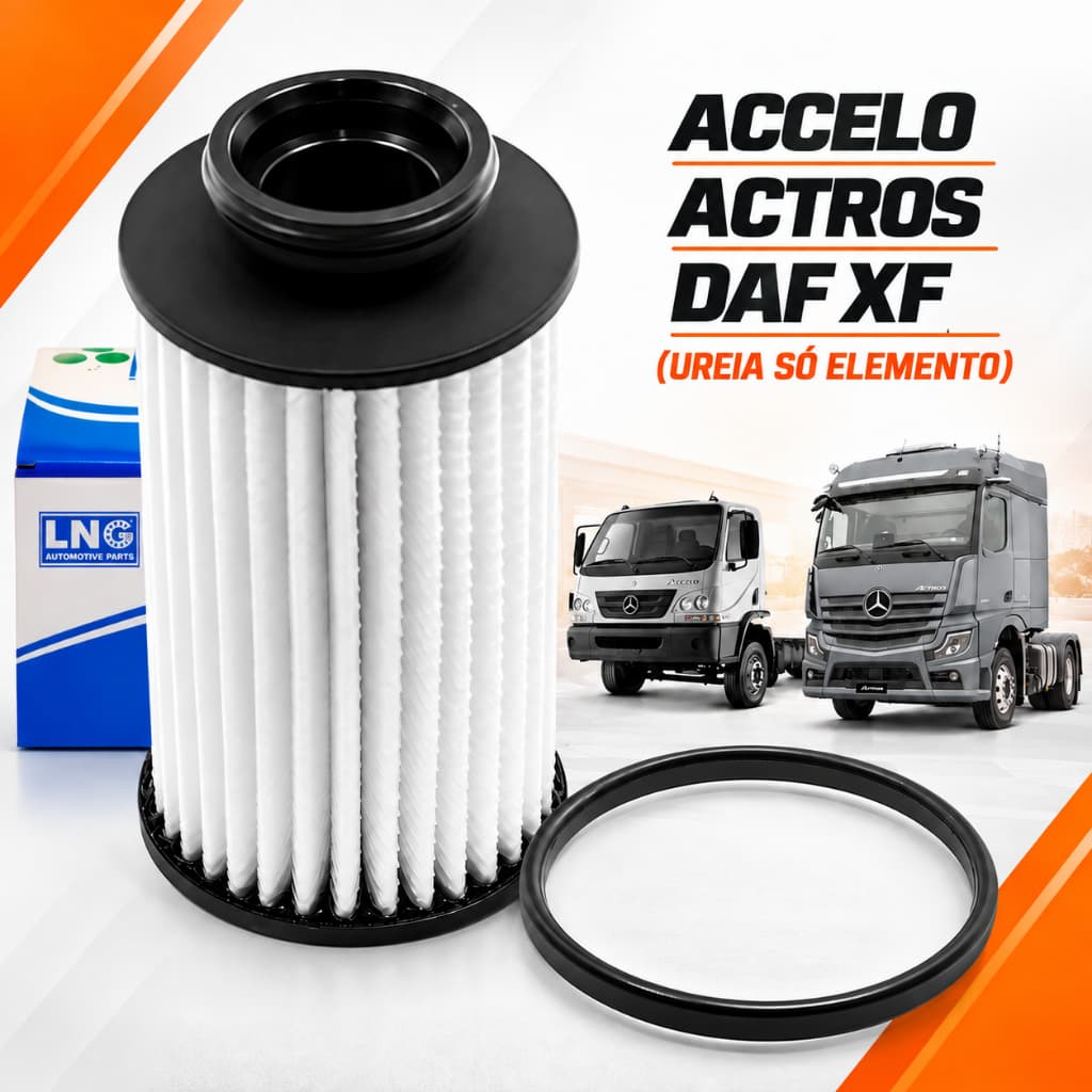Filtro Bomba Arla Uréia (Só Elemento) XF106/ ACCELO/ ACTROS/ ÔNIBUS OF/ Compatível Scania Cabine R