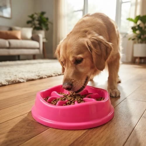 Comedouro Lento Interativo Stark Slow Cães Cachorro Gato Pet